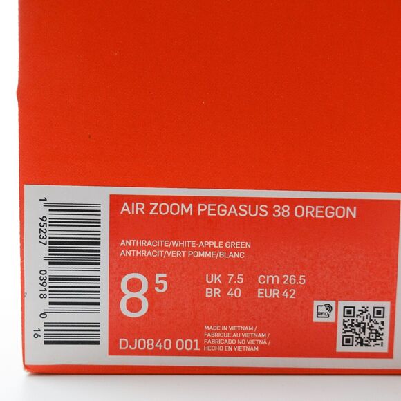 Nike Air Zoom Pegasus 38 Running Shoes Oregon Ducks Mens Size 8.5 DJ0840-001 main image 9